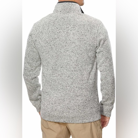 Eddie Bauer Men’s Heavyweight Gray Radiator‎ Fleece Quarter Snap Medium - Picture 2 of 5